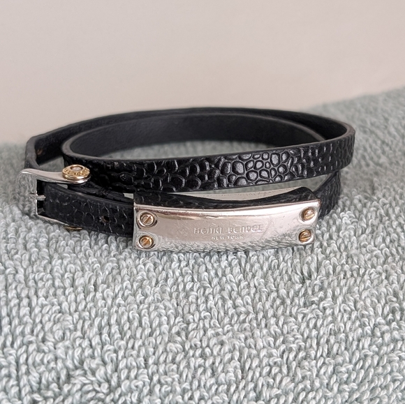 Henri Bendel NY Leather Buckle Bracelet EUC - Picture 4 of 7